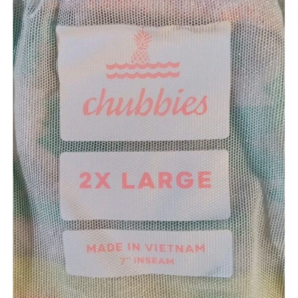 Chubbies The En Fuegos Swim Trunks Mens 2XL Multi Aztec Print 7'' Mesh Lined - Picture 2 of 3